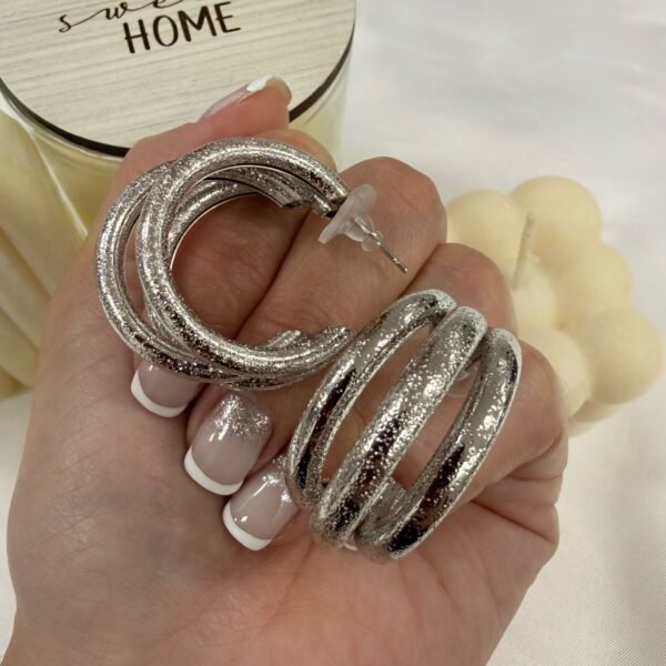 aros plateados mod B