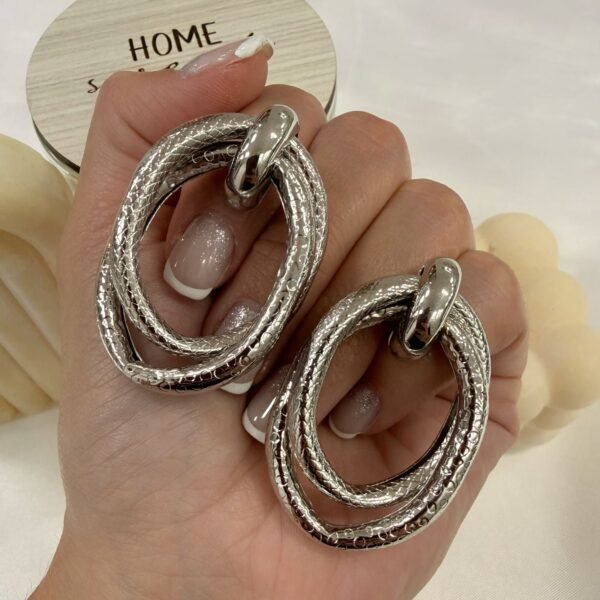 aros plateados mod J