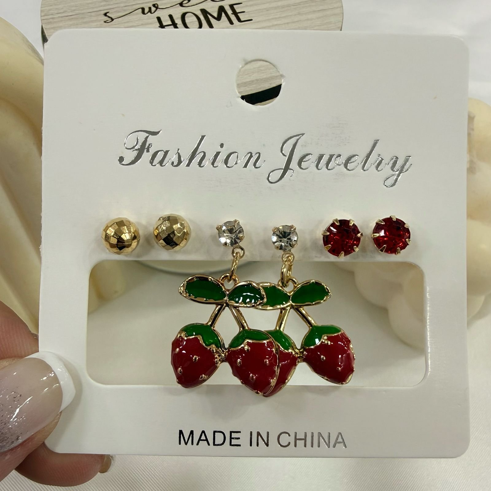 aros dorados pack x 3 pares mod cherry mod 3 (modelos varios) - Image 4