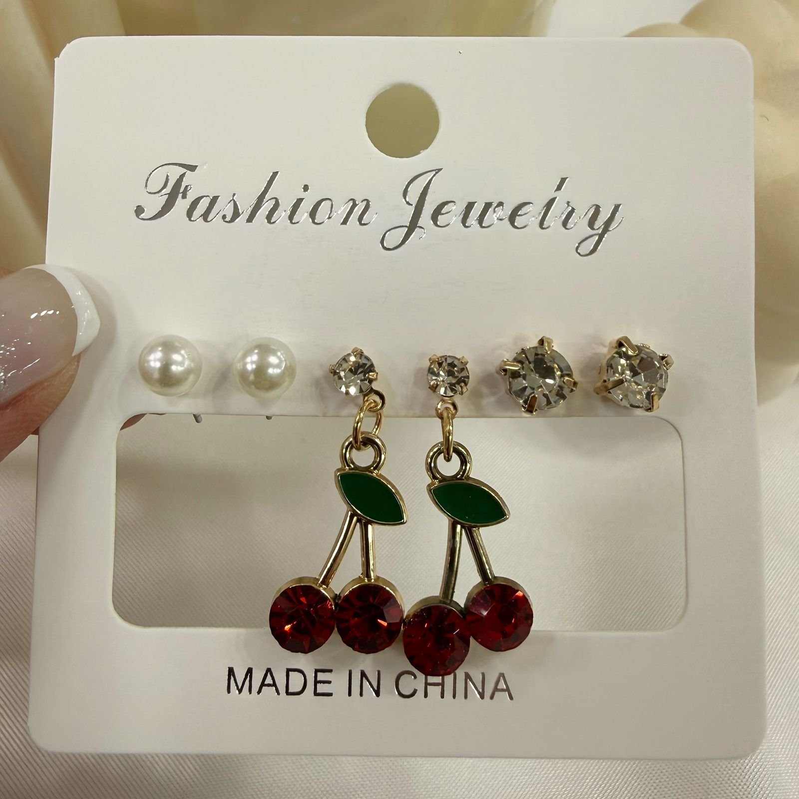 aros dorados pack x 3 pares mod cherry mod 3 (modelos varios) - Image 8