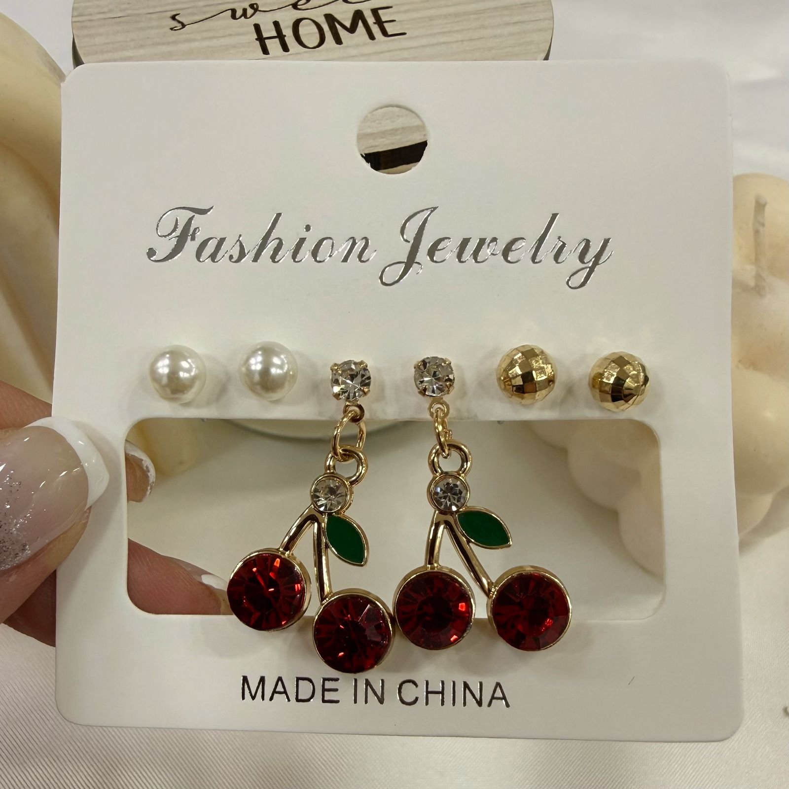 aros dorados pack x 3 pares mod cherry mod 3 (modelos varios) - Image 5