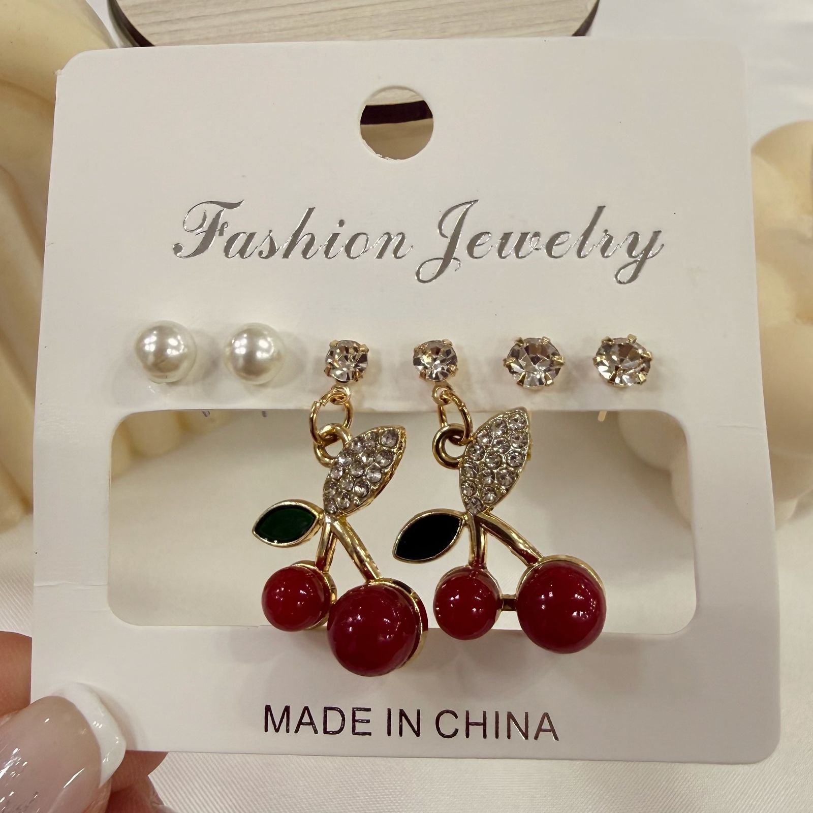 aros dorados pack x 3 pares mod cherry mod 3 (modelos varios) - Image 7