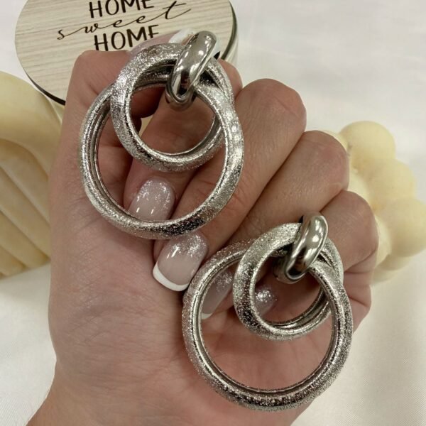 aros plateados mod C