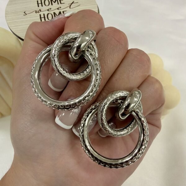 aros plateados mod E