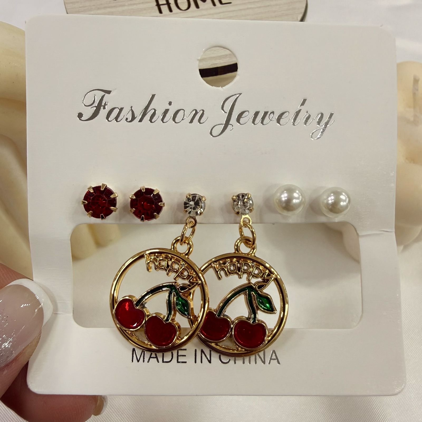 aros dorados pack x 3 pares mod cherry mod 3 (modelos varios) - Image 13