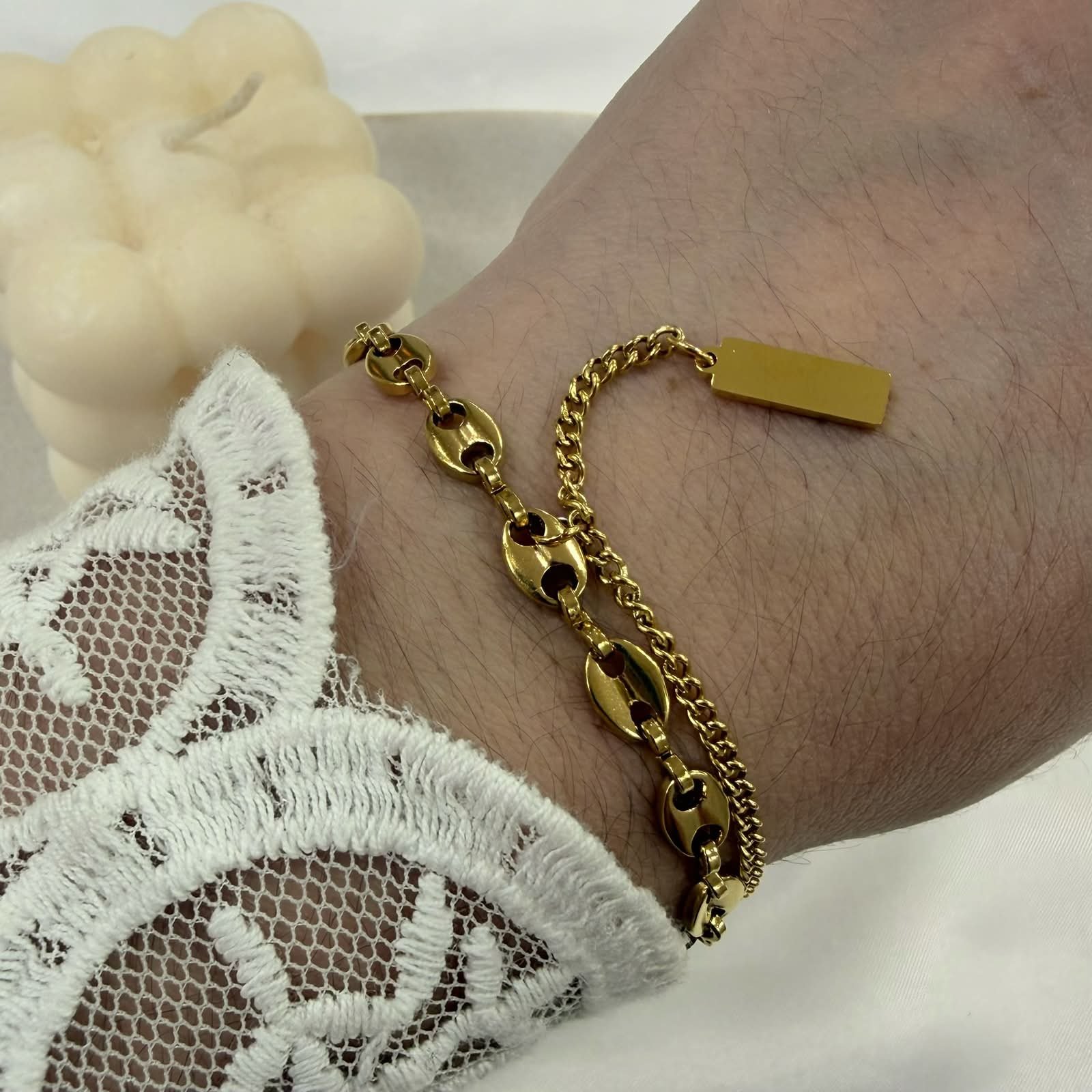 pulseras doradas mod Z 15