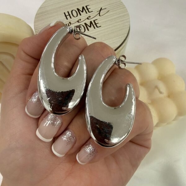 aros plateados inflados mod K