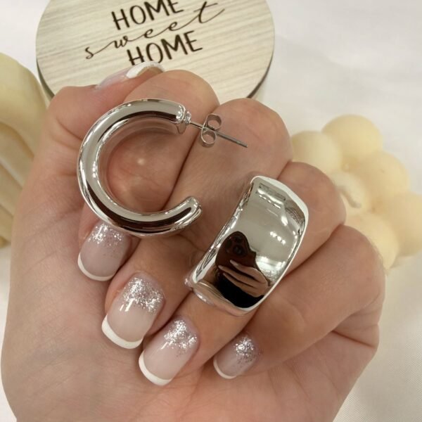 aros plateados inflados mod H