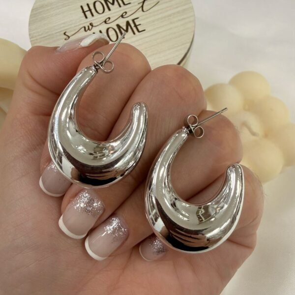 aros plateados inflados mod F