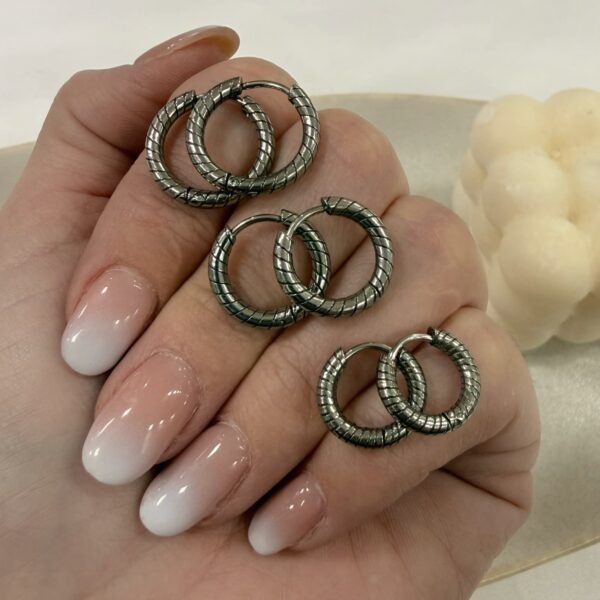 a alfi set x 3 pares argollas distintos  tamaños mod B a.quirurgico