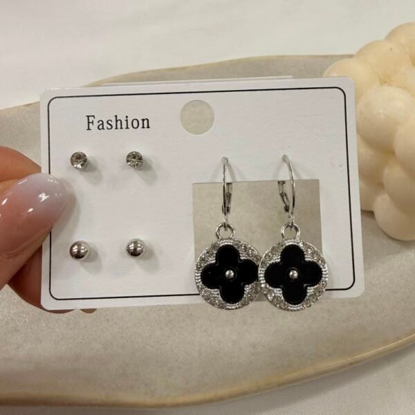 a 0 set x 3 aros plateados modelo VC