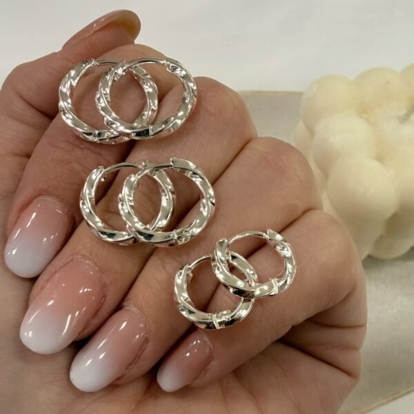 a alfi set x 3 pares argollas distintos  tamaños mod C