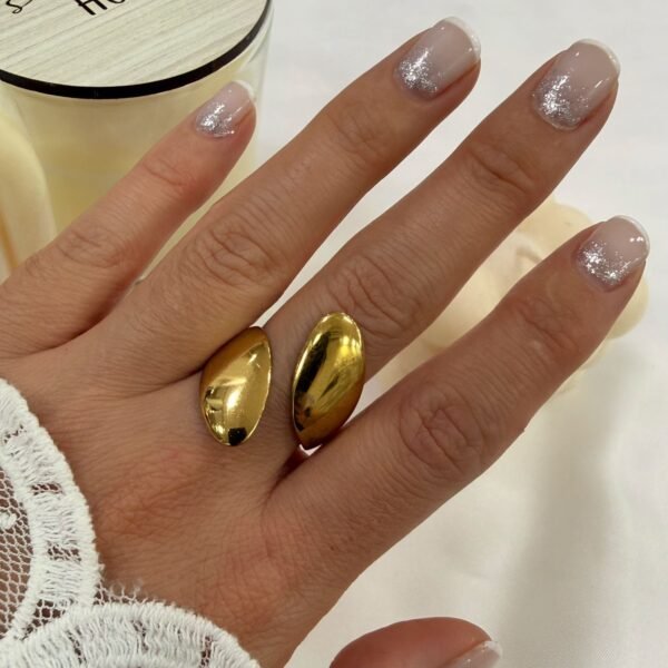 anillo a abud 8 regulable dorado