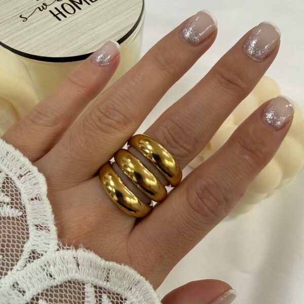 anillo a abud 11 regulable dorado