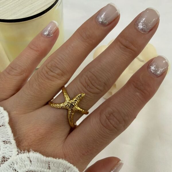 anillo a abud 41 regulable dorado