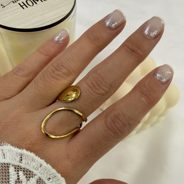 anillo a abud 10 regulable dorado