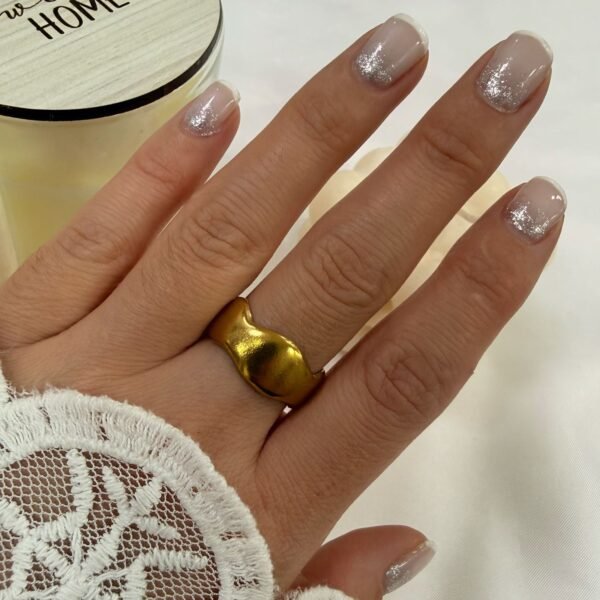 anillo a abud 34 regulable dorado