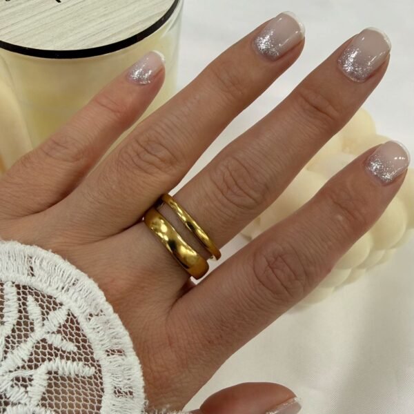 anillo a abud 15 regulable dorado