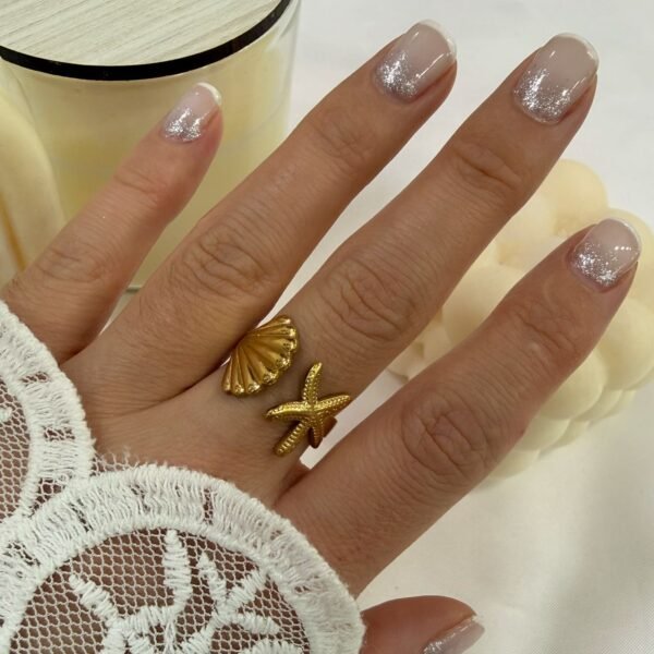 anillo a abud 21 regulable dorado