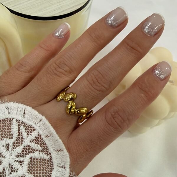 anillo a abud 19 regulable dorado