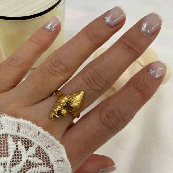 anillo a abud 38 regulable dorado