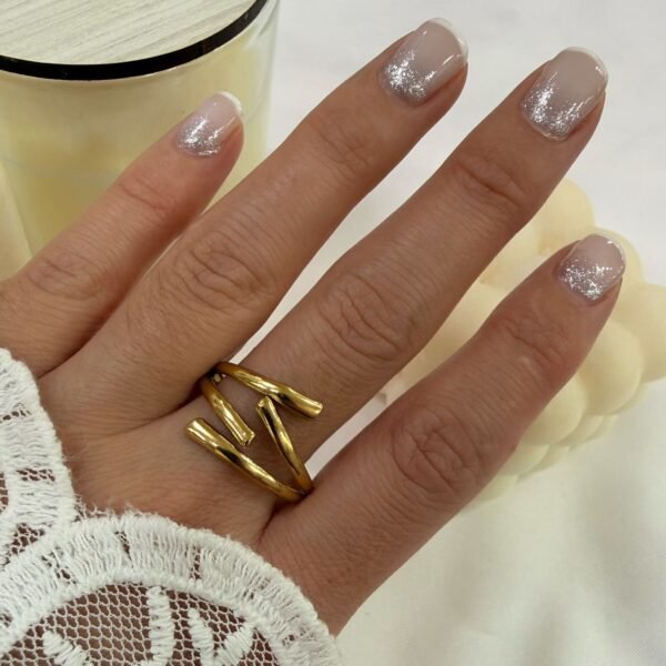 anillo a abud 32 regulable dorado