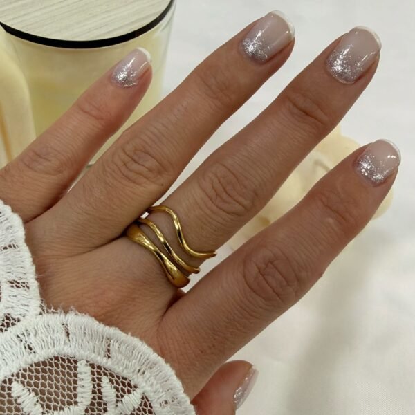 anillo a abud 45 regulable dorado