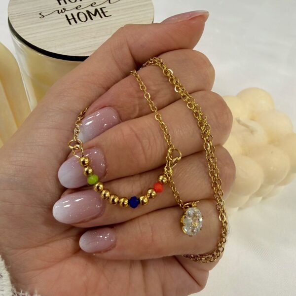 conjunto con bolitas y cubic oval