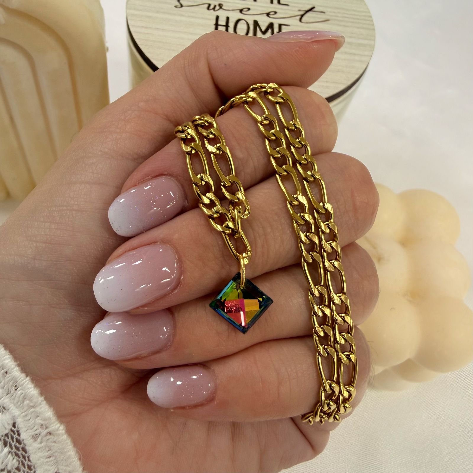 conjunto 3x1 con cubic cuadrado dorado - Image 2