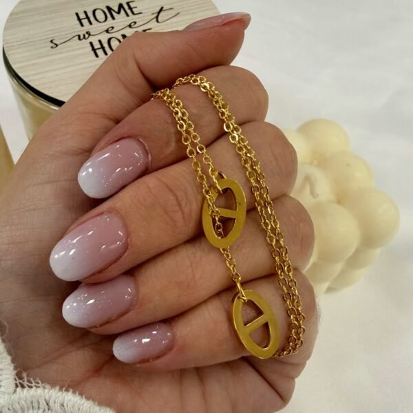 conjunto corbatero dorado