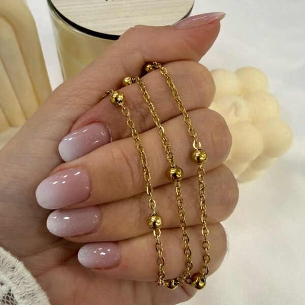 cadena forcet con bolitas x 50cm