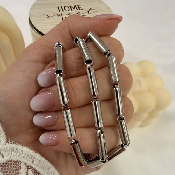 Cadena con tramos mod 5 x 60cm hombre a.q