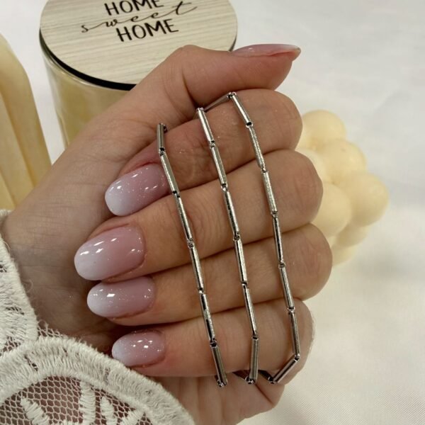 Cadena con tramos mod 8 x 55cm hombre a.q