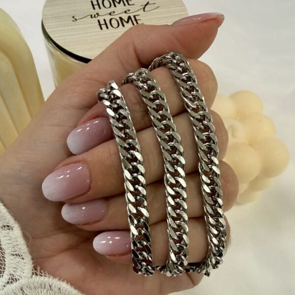 Cadena grumet diamantada x 55cm hombre a.q