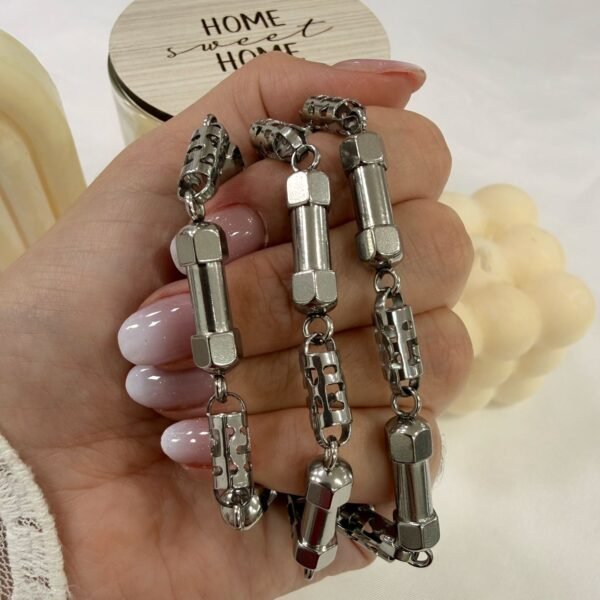 Cadena con tramos mod 4 x 60cm hombre a.q