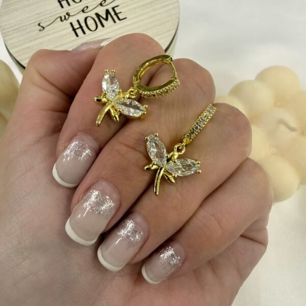 aros a argollas Acero dorado mod 48