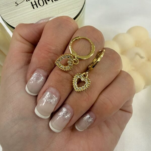 aros a argollas Acero dorado mod 35