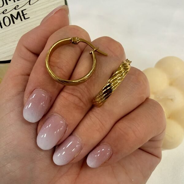 Alternative view of a a blister x 6 pares aros dorados mod 1