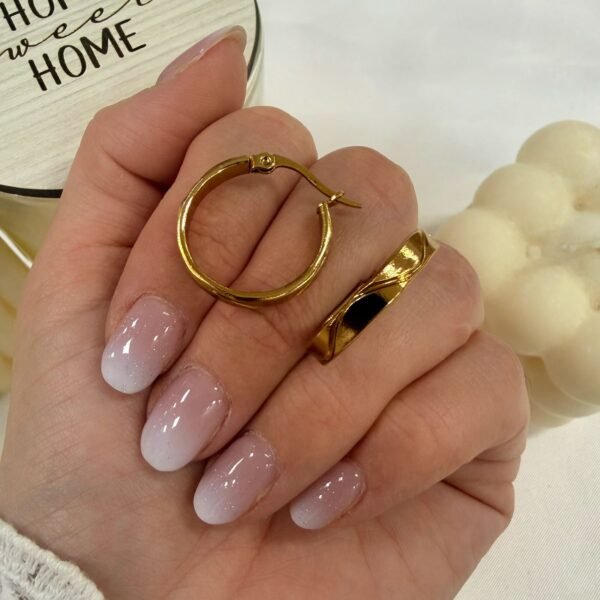 Alternative view of a a blister x 6 pares aros dorados mod 7