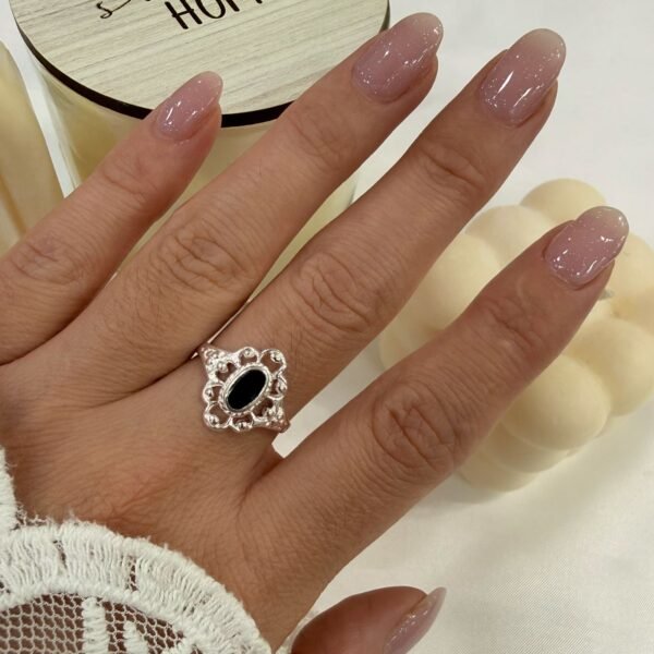 a Anillo AF esmaltado onix 3