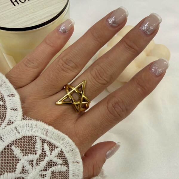 anillo a abud 52 regulable dorado