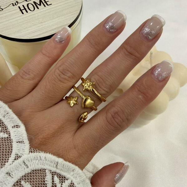 anillo a abud 49 regulable dorado