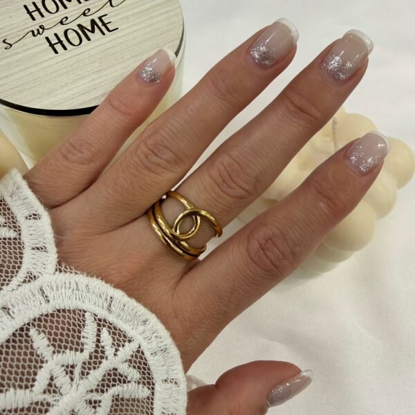 anillo a abud 50 regulable dorado