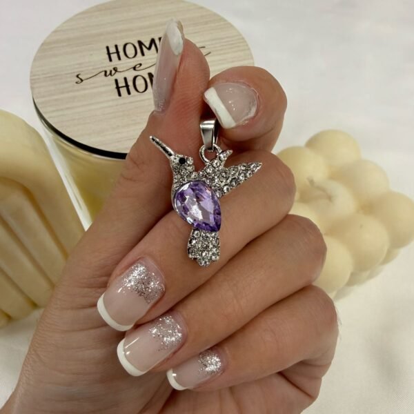 Alternative view of a dije a colibri plateado a.q