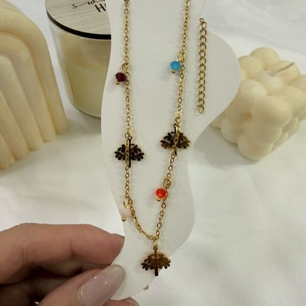 tobilleras doradas mod arbol de la vida