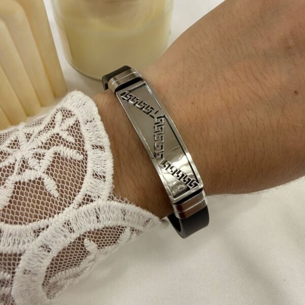 a a0 pulsera cuero hombre mod 5