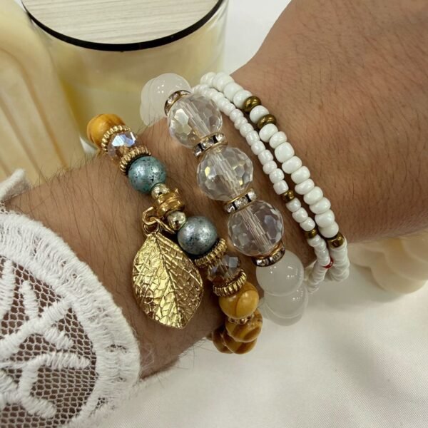 set pulseras x4 extensibles (colores varios) mod 4