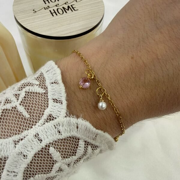 pulseras doradas mod Y (colores varios)