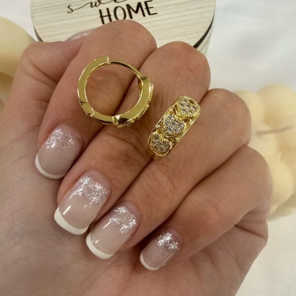 aros a argollas Acero dorado mod 19