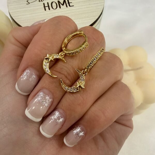 aros a argollas Acero dorado mod 16